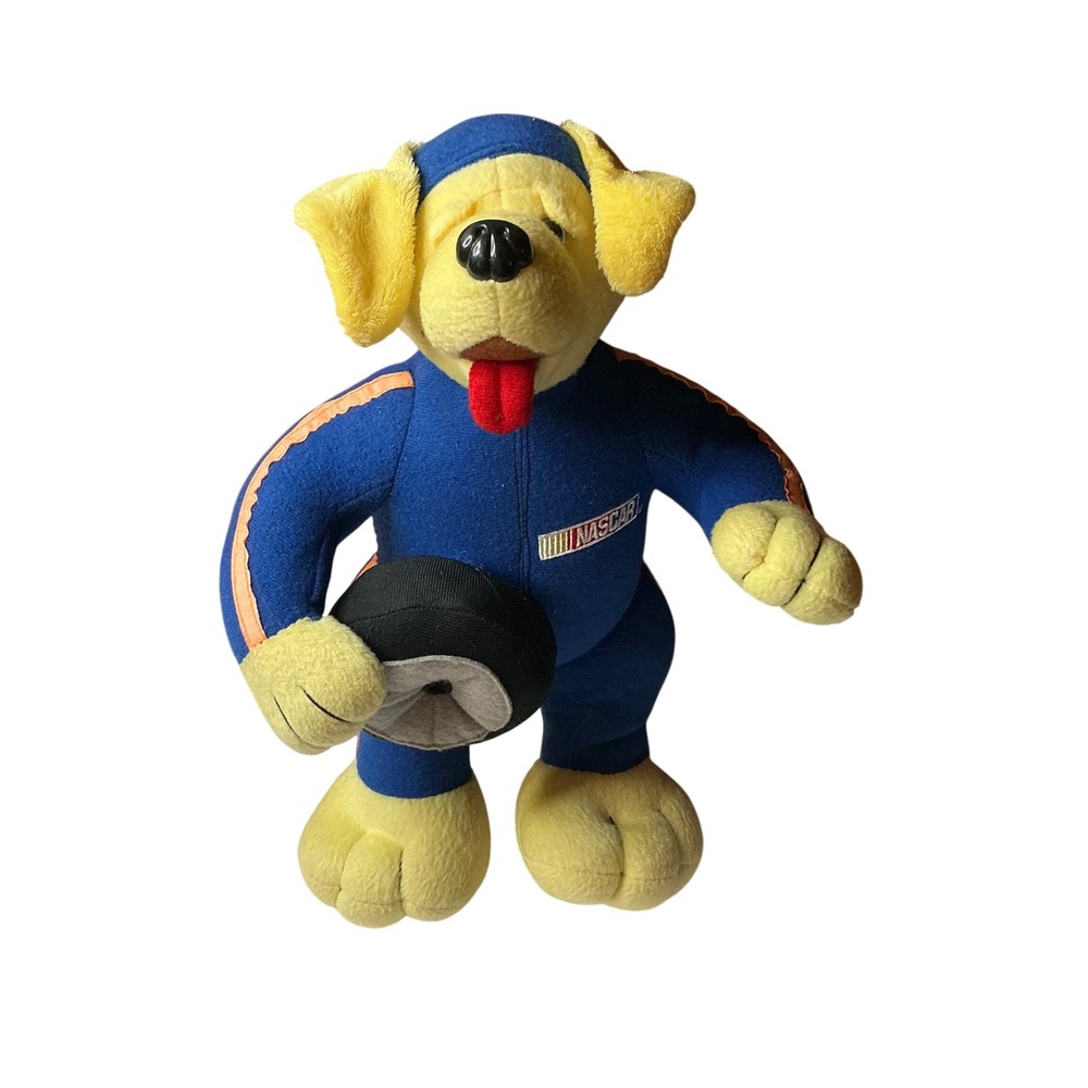 Vintage NASCAR Dog Plush‎ 13 inch Tire Carrier 86 Racing Toy 2005